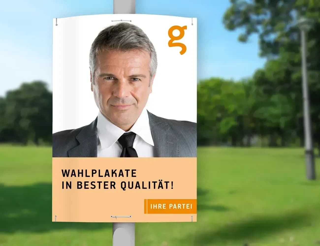 Hohlkammerplakate für Wahlen gestalten und drucken