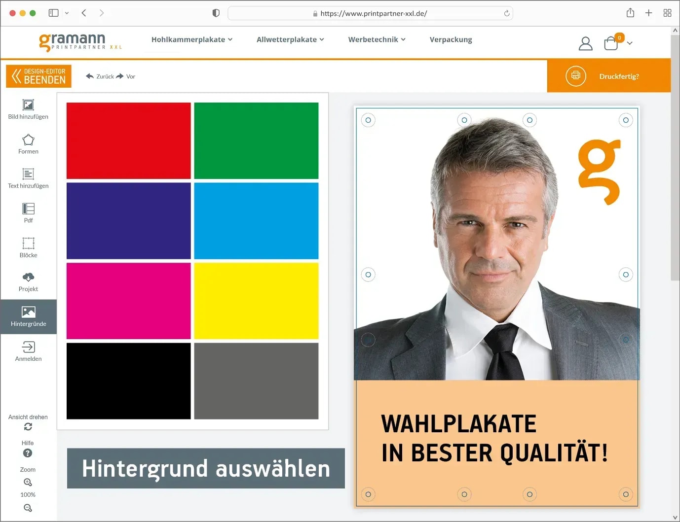 Hohlkammerplakate für Wahlkampf 2025 in NRW anfertigen lassen