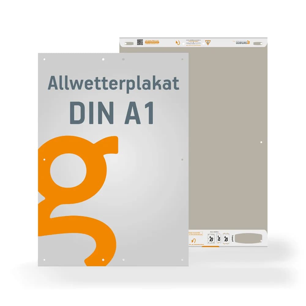 Allwetterplakat DIN A1 Outdoorplakat Veranstaltungsplakat