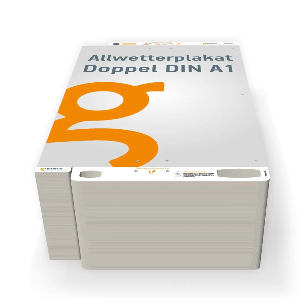 Allwetterdoppelplakat DIN A1 Outdoorplakat Veranstaltungsplakat