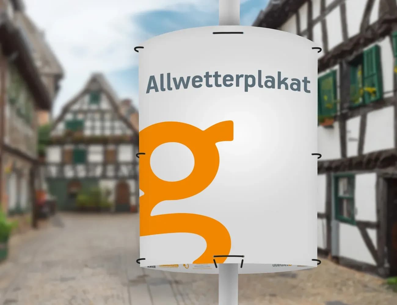 Allwetterplakat DIN A0 Outdoorplakat Veranstaltungsplakat