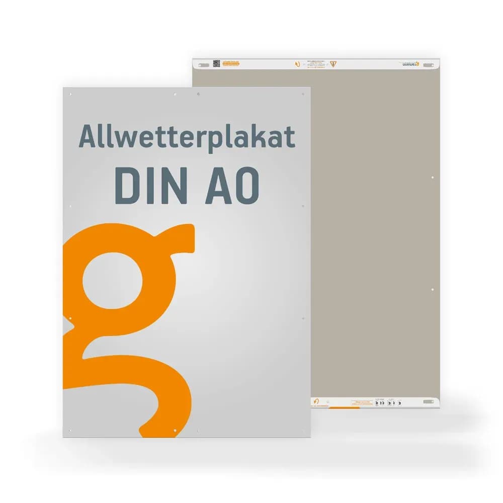 Allwetterplakat DIN A0 Outdoorplakat Veranstaltungsplakat