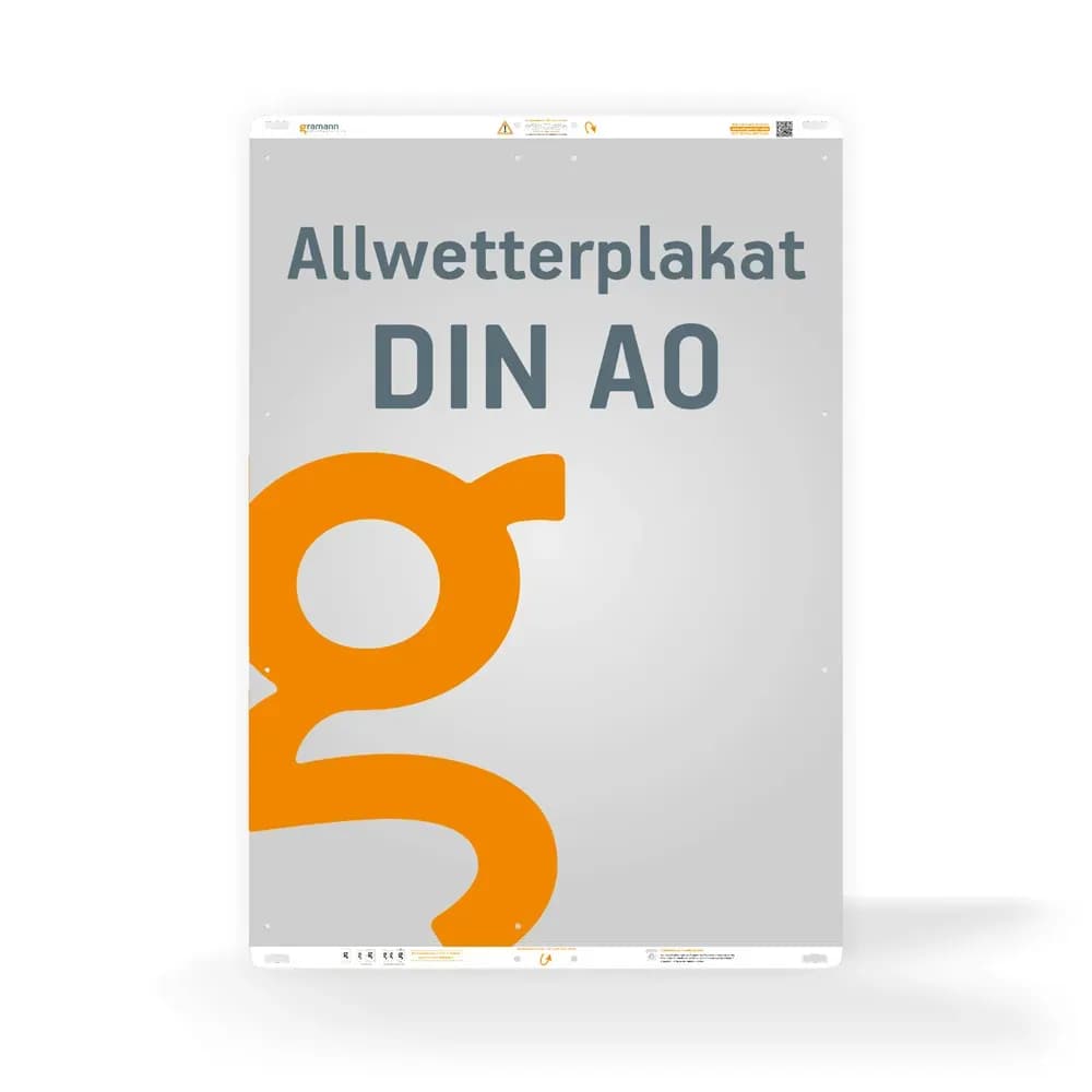 Allwetterplakat DIN A0 Outdoorplakat Veranstaltungsplakat