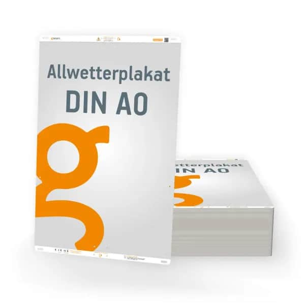 Allwetterplakat DIN A0 Outdoorplakat Veranstaltungsplakat